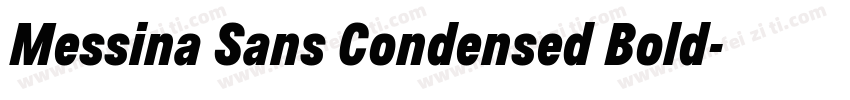 Messina Sans Condensed Bold字体转换